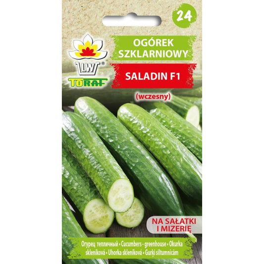 Gurķi Saladin F1, 1g CZ8-0051-90187-04;CZ8-0051-90187-02ST