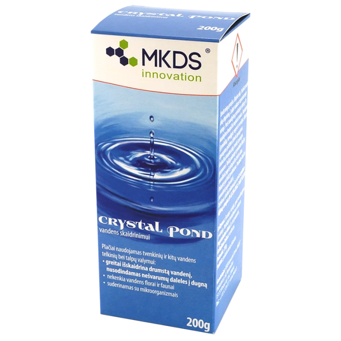 CRYSTAL POND līdzeklis ūdens dzidrināšanai 200g