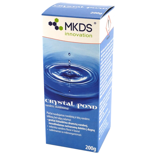 CRYSTAL POND līdzeklis ūdens dzidrināšanai 200g