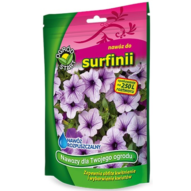ŠĶĪSTOŠAIS 250g mēslojums SURFĪNIJĀM, PETŪNIJĀM