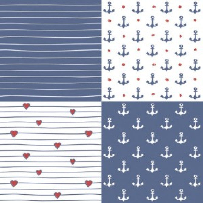 Salvetes Marine Squares 1pac
