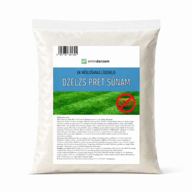 1kg Mēslojums Dzelzs pret sūnu