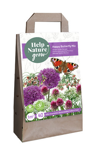 Sīpolpuķu maisījums Help Nature Grow - Happy Butterfly Mix