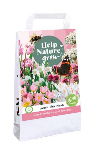 Sīpolpuķu maisījums Help Nature Grow - Pink Friends