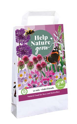 Sīpolpuķu maisījums Help Nature Grow - Violet Friends
