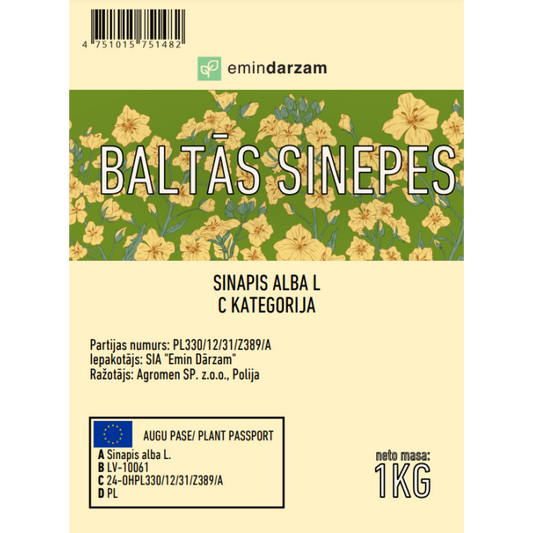 1kg Baltās sinepes Emin Dārzam