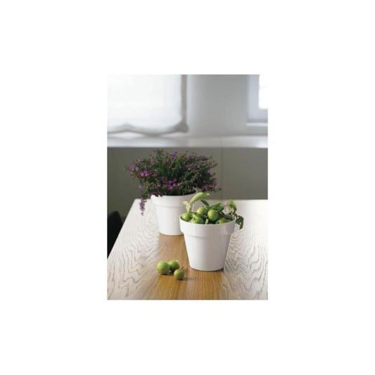 Puķu pods MITU Balts 18cm