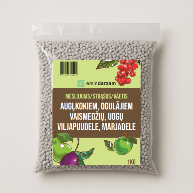 1kg Mēslojums Augļu Kokiem un Ogulājiem