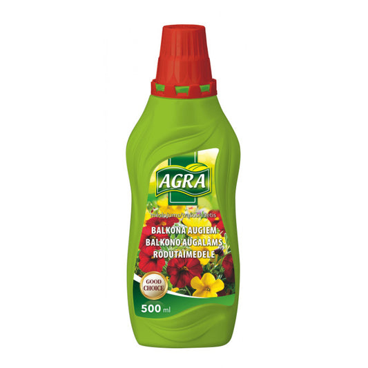 AGRA Balkonu puķēm mēslojums 0.5L