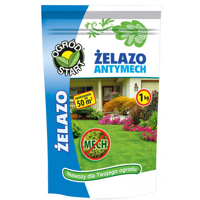 1kg mēslojums DZELZS PRET SŪNU Fe17% (Dzelzs sulfāts)