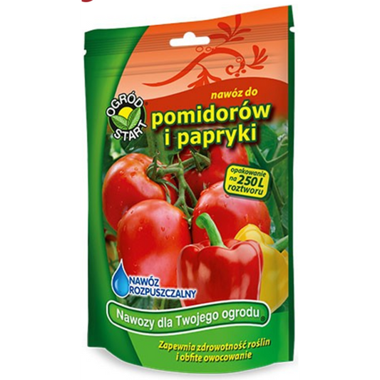 ŠĶĪSTOŠAIS 250g mēslojums TOMĀTIEM UN PAPRIKAI NPK 12-12-25+ mikro