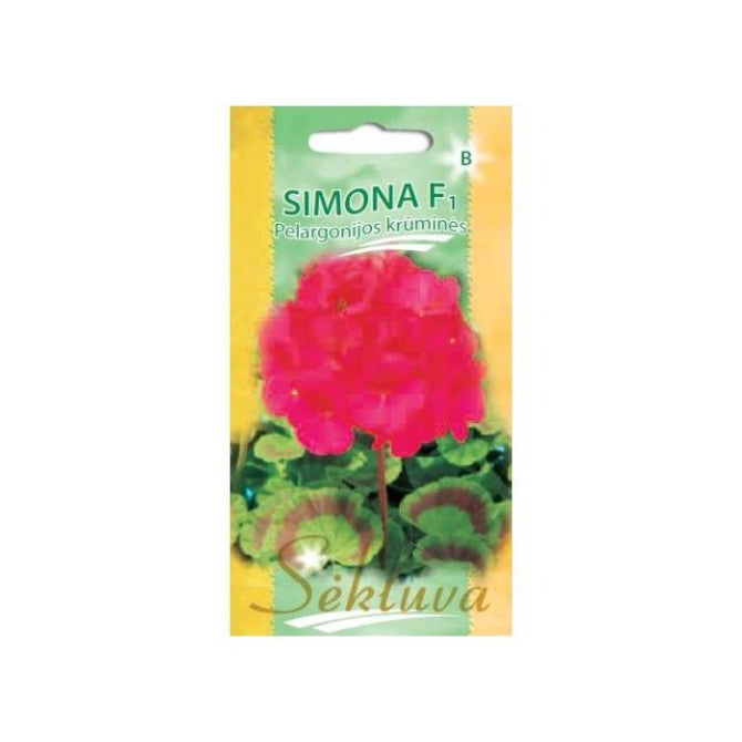 Pelargonijas SIMONA F1, 5sēklas S.N.10375