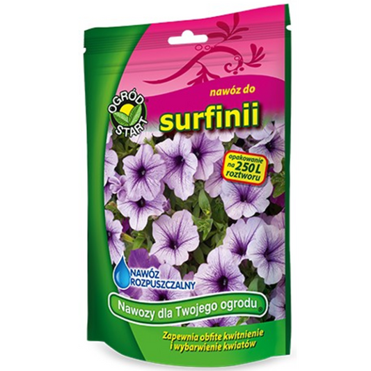 ŠĶĪSTOŠAIS 250g mēslojums SURFĪNIJĀM, PETŪNIJĀM