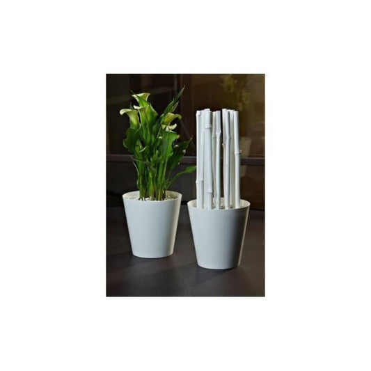 Puķu pods CLIVO Ziloņkaula krāsā 18cm