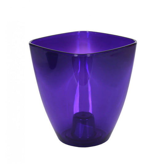Puķu pods violets caurspīdīgs 15cm