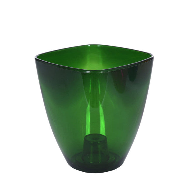 Puķu pods zaļš caurspīdīgs 12cm