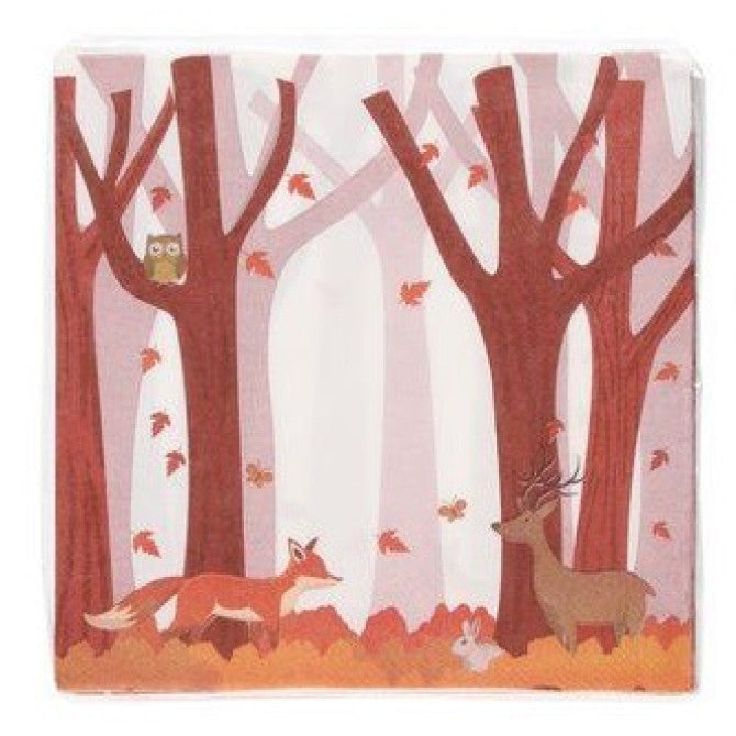 Salvetes Rudens lapkritis 33x33cm 20gab