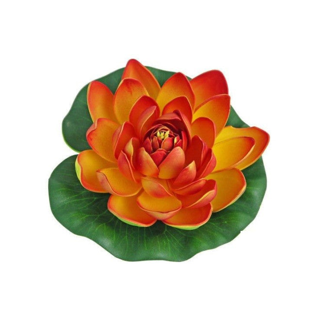 Dekors ūdensroze oranža 19cm